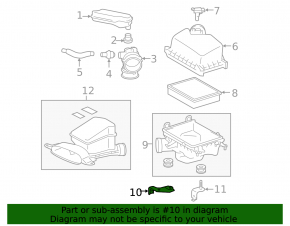 Suport carcasă filtru de aer Lexus ES300h 13-18 2.5