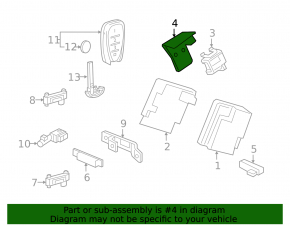 Кронштейн Keyless entery receiver Chevrolet Volt 16-