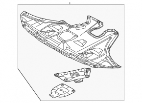 Защита двигателя Hyundai Tucson 22-26 2.5 AWD USA