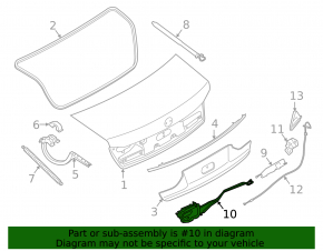 Привод замка крышки багажника BMW 7 G11 G12 16-22