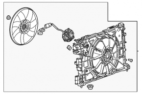 Carcasă difuzor radiator fără accesorii Chevrolet Equinox EV 24-26