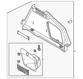 Capotă arc dreapta Audi A5 F5 17-19 5D negru