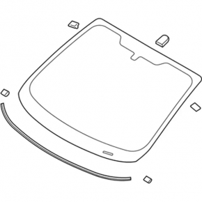 Лобовое стекло Ford Fiesta 11-19