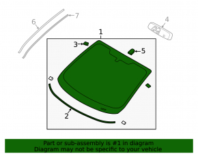 Лобовое стекло Ford Fiesta 11-19