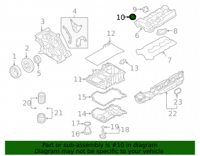 Маслозаливная горловина ДВС BMW X5 F15 14-18 4.4T