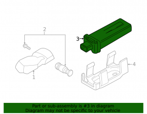 Tire Pressure Control Module TPMS Antenna BMW X3 F25 11-17