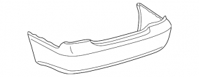 Бампер задний голый Toyota Camry 02-06