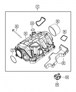 Коллектор впускной Dodge Challenger 11-23 5.7