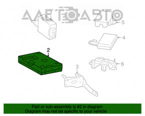 COMMUNICATION MAYDAY CONTROL MODULE Lexus LS460 07-09 rwd