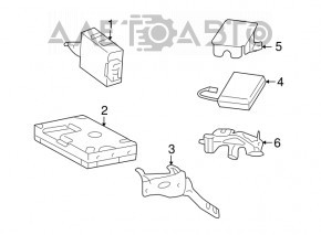 COMMUNICATION MAYDAY CONTROL MODULE Lexus LS460 07-09 rwd