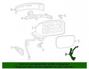 Камера бокового зеркала левая Mazda CX-5 19-22