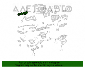 Colector de evacuare dreapta pentru Mercedes W211 E550