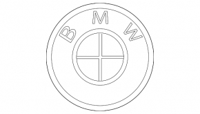 Эмблема значок капота BMW 2 G42 22-26