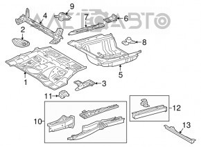 Корыто багажника Toyota Avalon 13-18