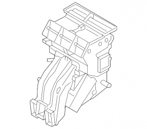 Корпус печки голый Audi A3 8V 15-20 с доп отопителем