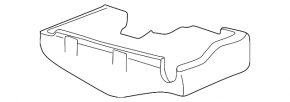 Capacul inferior al cutiei de siguranțe de sub capota modelului Lexus LX 98-07