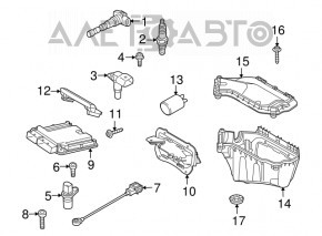 Блок ECU компьютер двигателя Audi A4 B8 08-15 2.0T