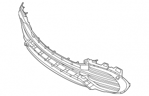 Нижняя решетка переднего бампера Mercedes EQS-class V297 22-24