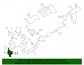 Защита коллектора нижняя Ford Ecosport 18-21 1.0T