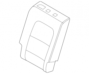 Спинка заднего ряда сидений 2 ряд правая Ford Escape MK4 20-22 без airbag, ткань серая с черным, белая строчка, механическое, с каркасом и защёлкой ремня безопасности