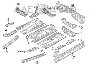 Корыто багажника Mazda CX-9 16-23