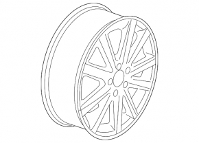 Диск колесный R17 5*112 VW Passat b7 12-15 USA тип 3, бордюрка, полезла краска
