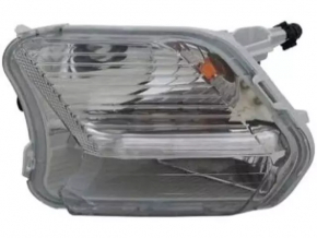 Поворотник левый Ford Escape MK3 17-19 рест, белый, с птф, песок