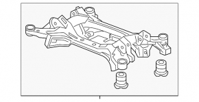 Подрамник задний Honda Accord 13-17