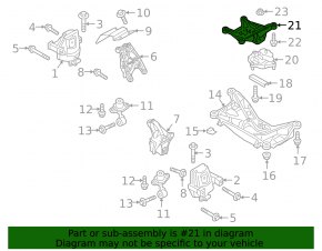 Кронштейн подушки АКПП Audi A6 C8 19-25 3.0T