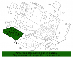 Задний ряд сидений 2 ряд Porsche Cayenne 958 11-14 с AIRBAG, кожа черн, надрыв