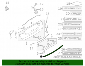 Молдинг крышки багажника Ford Fusion mk5 17-18 хром