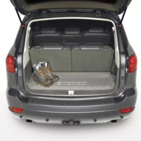 Коврик багажника резина Subaru Tribeca B10 08-14 серый, под 3 ряда