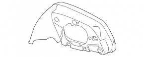 Carcasa elementului oglinzii dreapta BMW 4 F32/33/36 14-20 Shadow-Line sub BSM