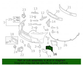 Suport far stânga pentru Lexus IS 14-16 pre-restilizare, nou, original