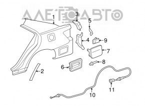 Лючок бензобака Toyota Camry v40