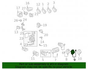 Кнопка омывателя фар Lexus RX300 RX330 RX350 RX400h 04-09