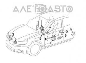 Датчик подушки безопасности дверь левый Toyota Rav4 13-18