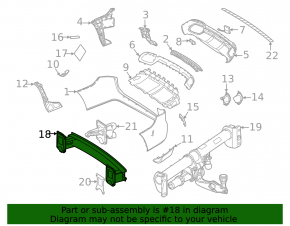 Усилитель заднего бампера Mercedes X167 GLS 450 580 20-26 AMG pkg, без фаркопа
