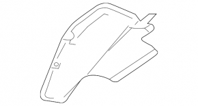 Изоляция капота правая Mazda3 MPS 09-13