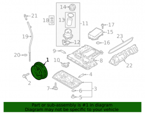 Rolă arbore cotit Audi A6 C8 19-25 3.0T