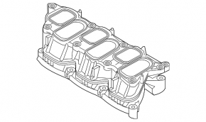 Коллектор впускной нижняя часть Kia Sorento 16-20 3.3