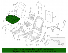 Scaun pasager Nissan Rogue 23-26 cu airbag, electric, piele gri deschis, montat pe modelul JP