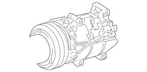 Компрессор кондиционера Lexus IS250 IS350 06-06
