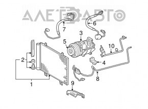 Компрессор кондиционера Lexus IS250 IS350 06-06