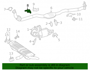 Кронштейн выпускной трассы передний Mercedes W167 GLE 350 450 20-26