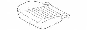 Tapițerie pernă scaun șofer pentru Ford Fusion mk5 17-20, piele gri, inserție piele maro, perforație, Titanium, pentru ventilație, curățare chimică