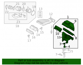 Корпус воздушного фильтра Hyundai Tucson 16-18 1.6T