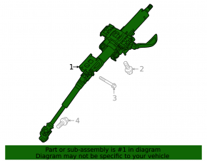 Рулевая колонка с карданчиком Mitsubishi Outlander 22-26
