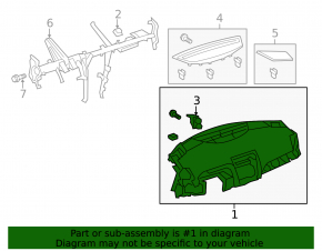 Торпедо передняя панель без AIRBAG Toyota Camry v40