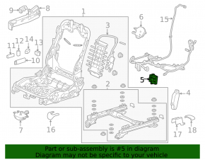 OCCUPANT SENSOR MODULE Acura MDX 14-16
